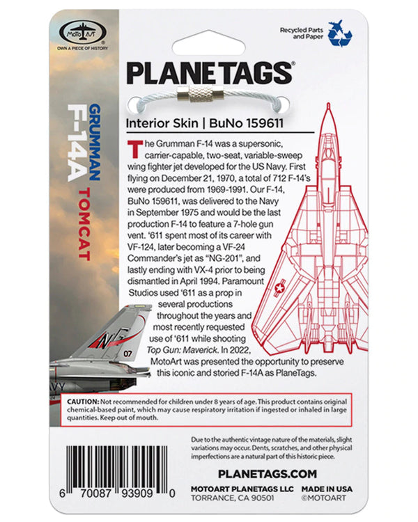 Planetags F-14A Tomcat Interior White Honeycomb