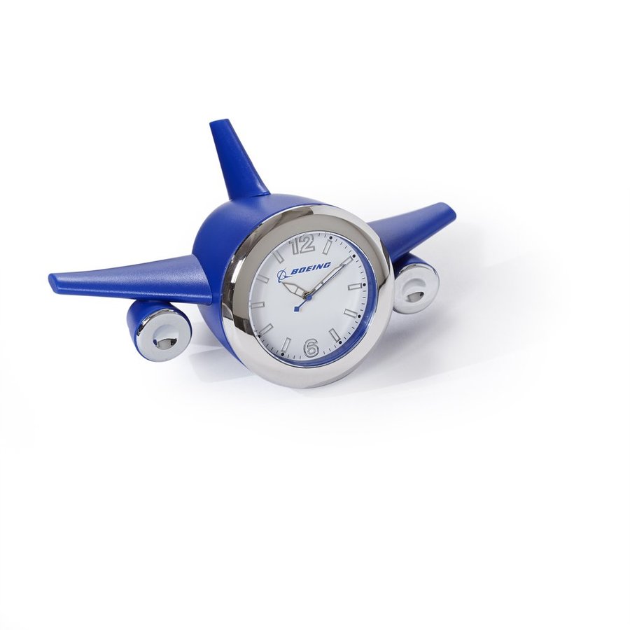 Boeing Blue Plane Clock | Aviation Pilot Desk Clock – Downunder