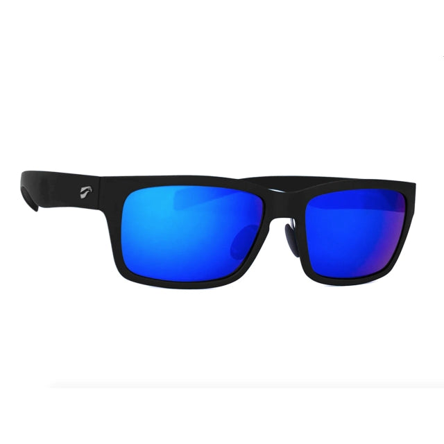 Flying Eyes Kingfisher Matte Black Frame Mirrored Sapphire Lens