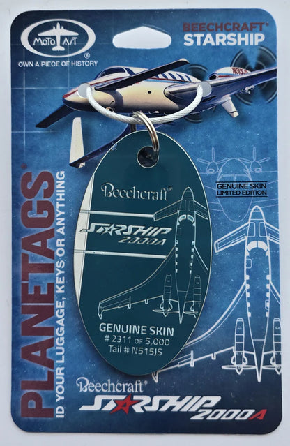 Planetags Beechcraft Starship 2000A - #N515JS