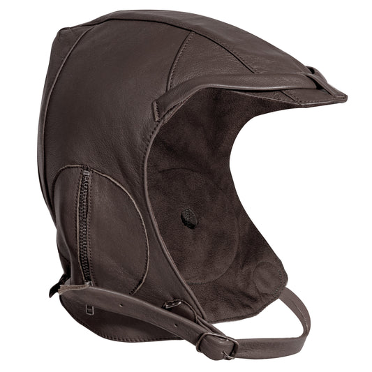 WWII Style Leather Pilots Helmet