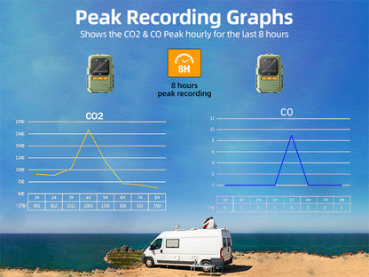 Electronic CO/CO2 Detector