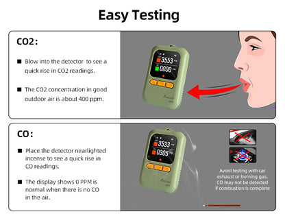Electronic CO/CO2 Detector