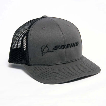Aviation trucker cap featuring Boeing branding for everyday wear