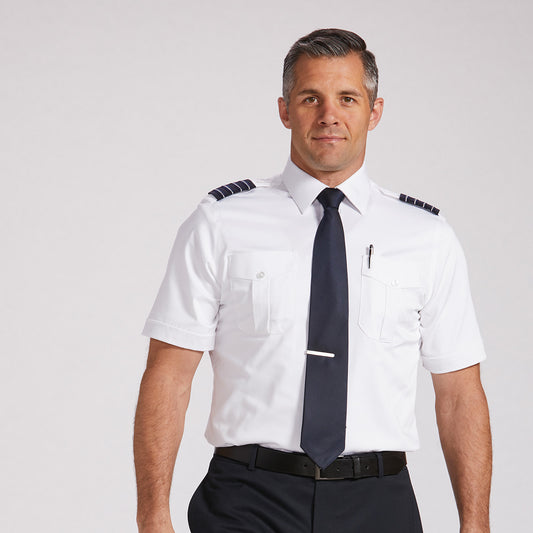 Brooks - Fitted Men's Short Sleeve Pilot Shirt