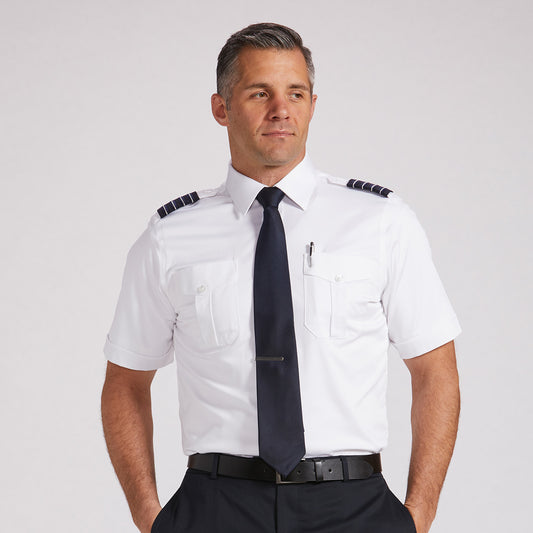 Brooks - Tapered Men's Short Sleeve Pilot Shirt