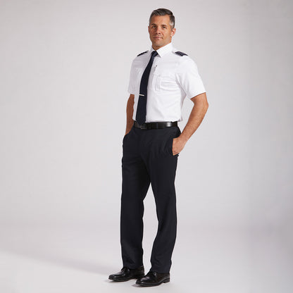 Brooks - Fitted Men's Short Sleeve Pilot Shirt