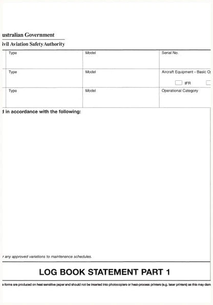 CASA Aircraft Maintenance Forms