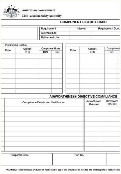 CASA Aircraft Maintenance Forms