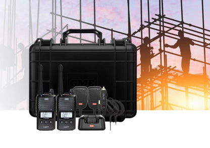 GME TX6165TP 5/1 Watt UHF CB Handheld Radio including Accessories - Twin Pack