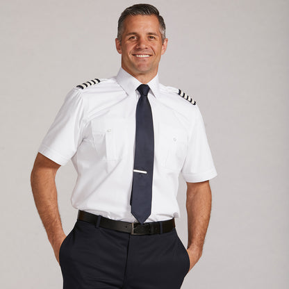 Cirrus - Fitted Men's Short Sleeve Pilot Shirt