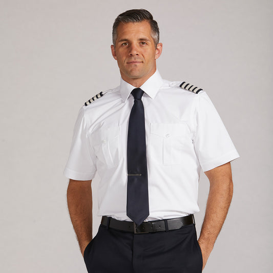 Cirrus - Fitted Men's Short Sleeve Pilot Shirt