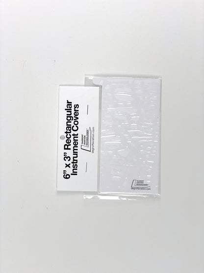 Aviation Static Cling Instrument Covers 6" x 3" Rectangular