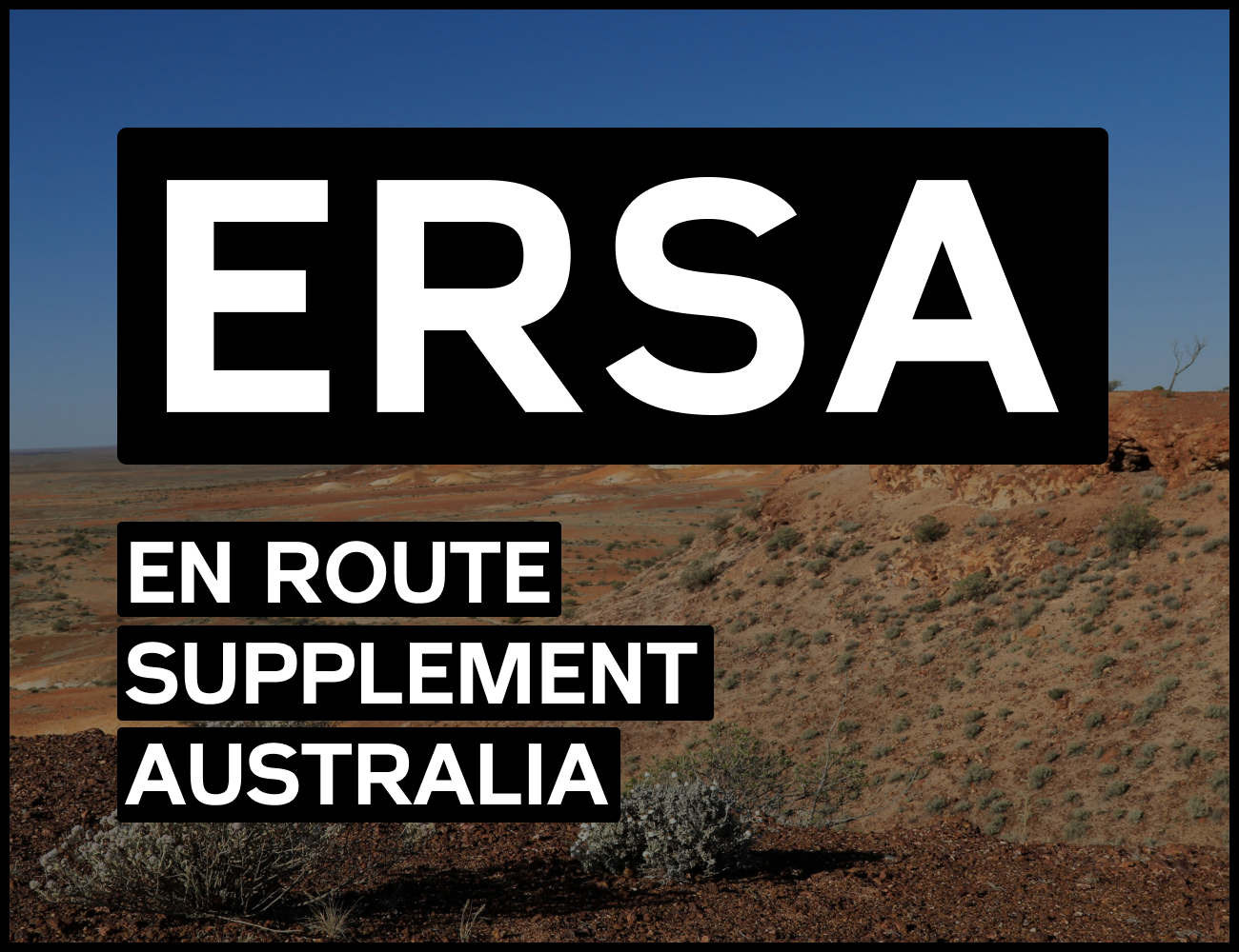En Route Supplement Australia (ERSA) - Downunder Pilot Shop Australia