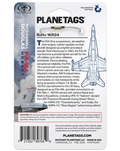 Planetags F-18 Hornet 163124