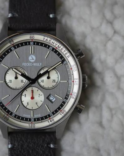 Focke-Wulf Flieger III Raven (Tachymeter) Men's Aviation Watch