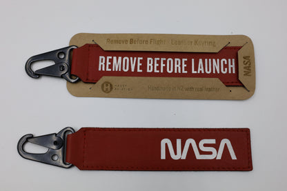 Handmade Leather RBF Keyring Tag