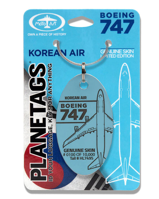 Planetags B747-400 Korean Air Boeing HL7495