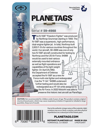 Planetags Northrop N-156F F-5 59-4988