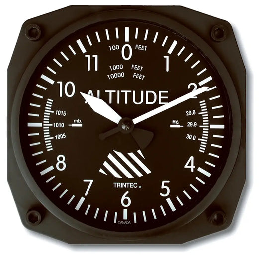6" Altimeter Instrument Style Clock