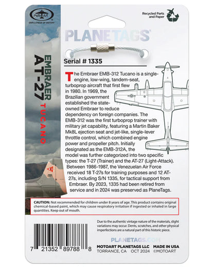 Planetags Embraer EMB 312 AT-27 Tucano 1335