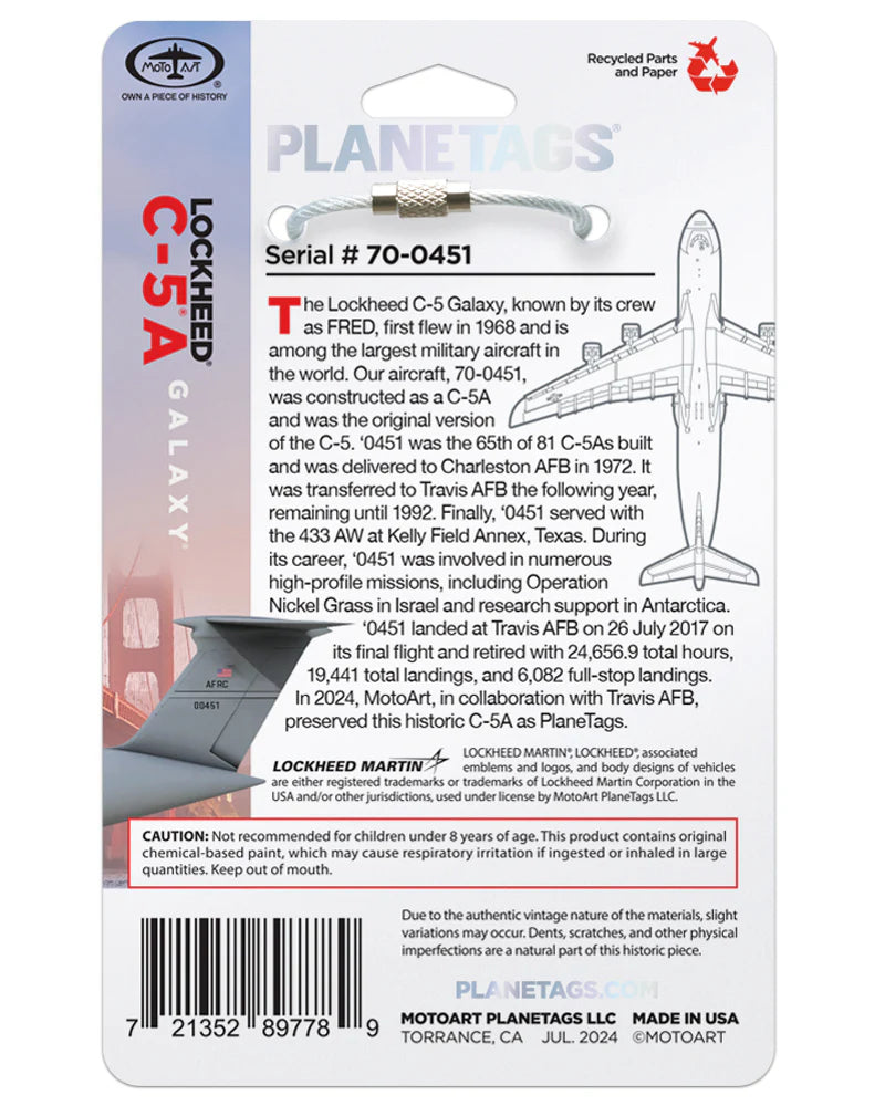 Planetags C-5®A Galaxy® 70-0451
