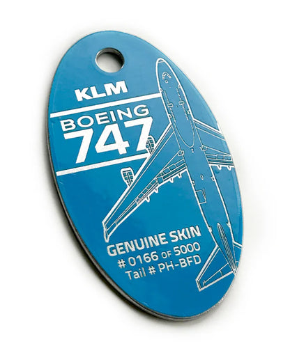 Planetags KLM 747-400 PH-BFD Aircraft Skin Tag – Downunder Pilot Shop ...