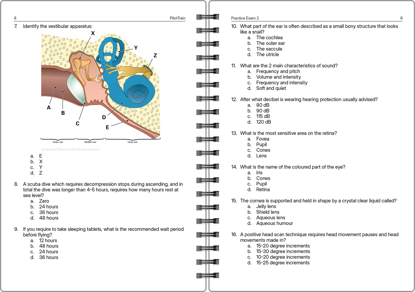 Pilot Train - CPL: 4 Practice Exams (Human Factors)