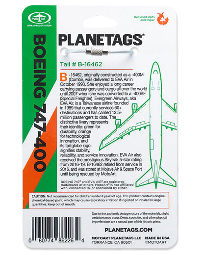 Planetags B747-400 Eva Air Cargo #B-16462