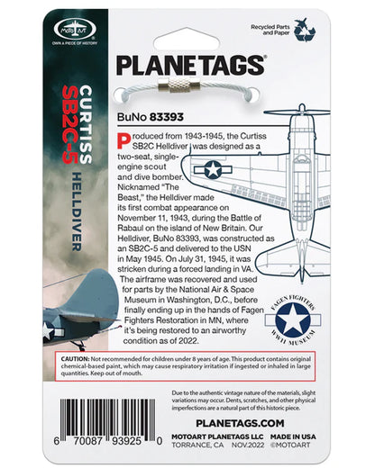 Planetags Curtiss SB2C-5 HELLDIVER 83393