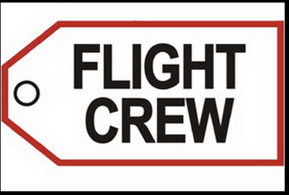 Flight Crew Embroidered Luggage Tag