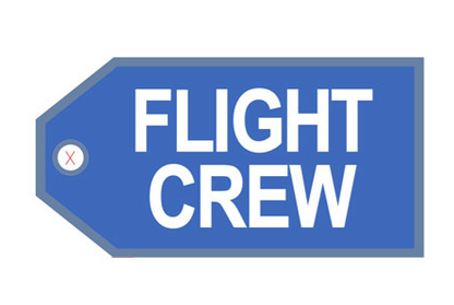 Flight Crew Embroidered Luggage Tag