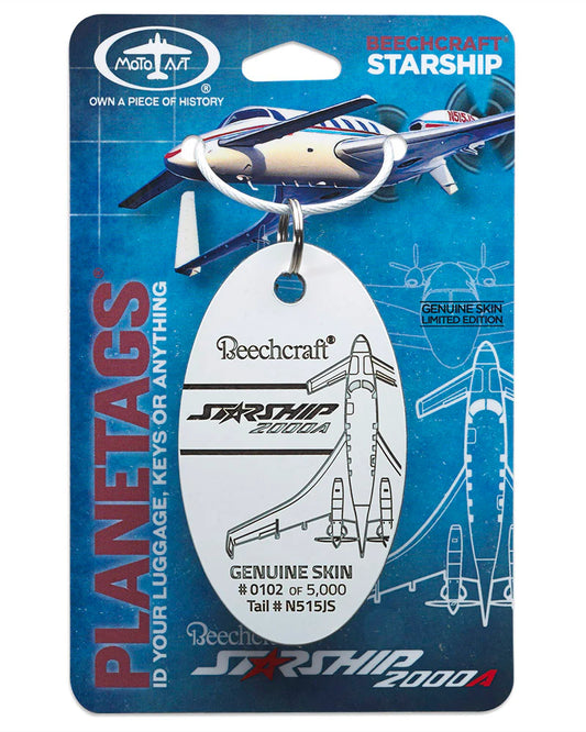 Planetags Beechcraft Starship 2000A - #N515JS