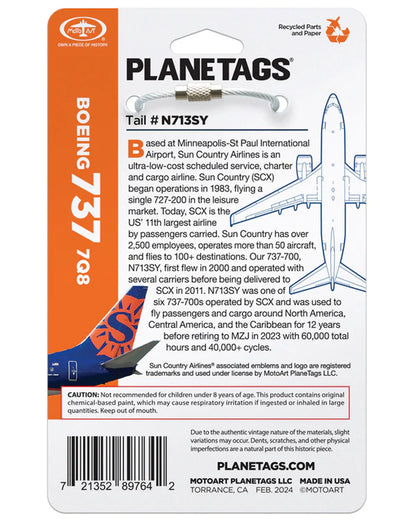 Planetags - Sun Country Airlines® 737 N713SY
