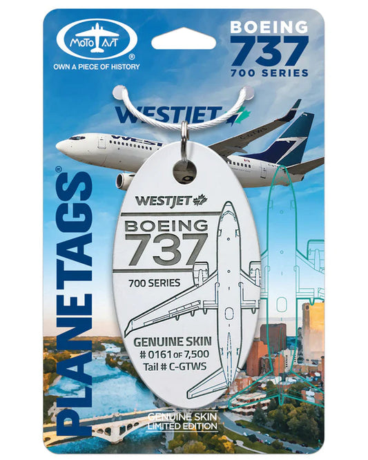 Planetags - WestJet® 737 C-GTWS