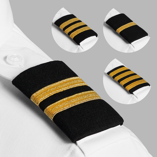 A Cut Above Epaulettes - Premium Gold on Black