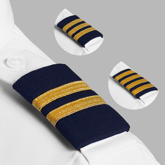 A Cut Above Epaulettes - Premium Gold on Navy