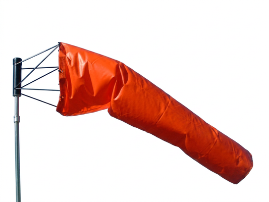 Quality Airport Windsock - Solid Orange