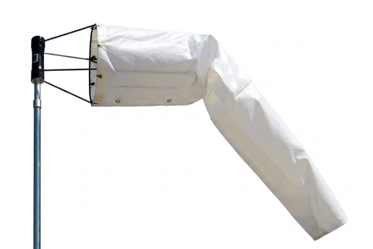 Quality Airport Windsock - White