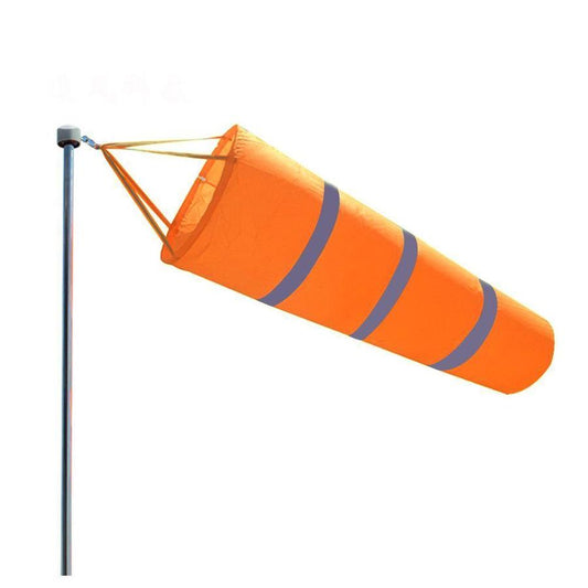Small airport windsock for aviation decor and model flying fields
