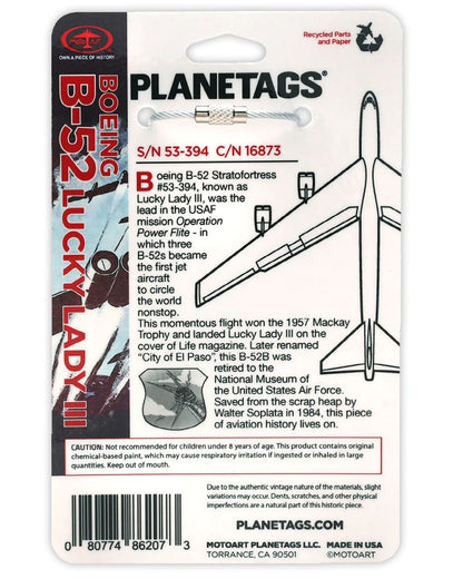 Planetags Boeing B-52 Lucky lady III