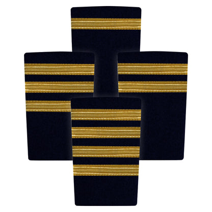 Epaulettes - Gold Bars on Navy