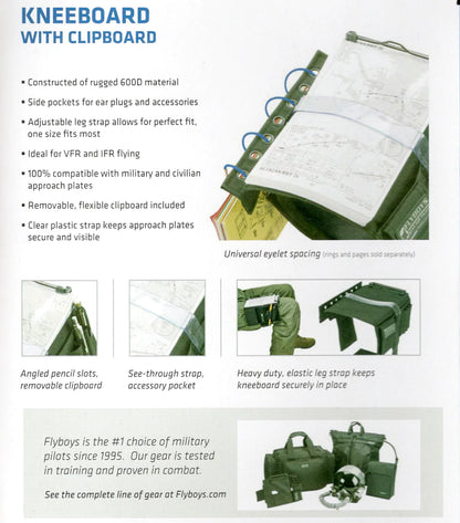 FlyBoys Classic Kneeboard - Three Colours