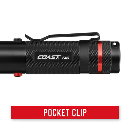 Coast PX20 Flashlight - Red & White Light