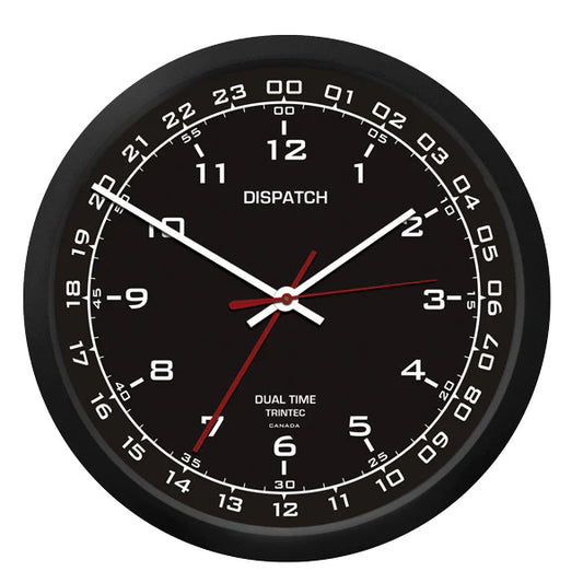 DISPATCH 10" Dual Time Clock - Black