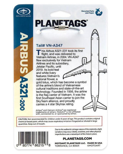 Planetags Vietnam Airlines Airbus A321-200 Tail VN-A347