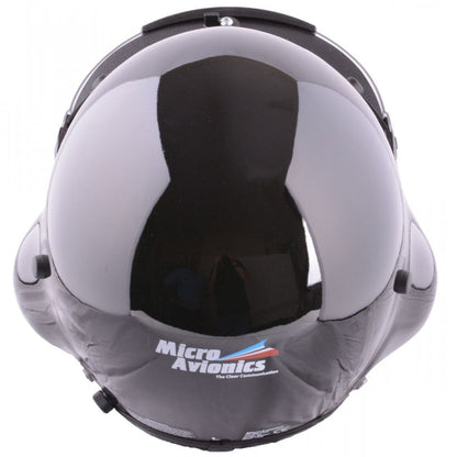 MicroAvionics Integrated GA Headset in Black Helmet