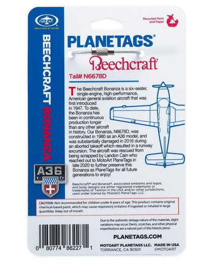 Planetags Beechcraft Bonanza A36