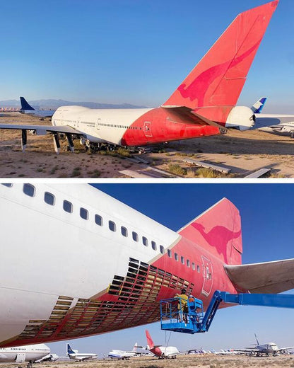 Planetags Qantas Boeing 747-400 - Red