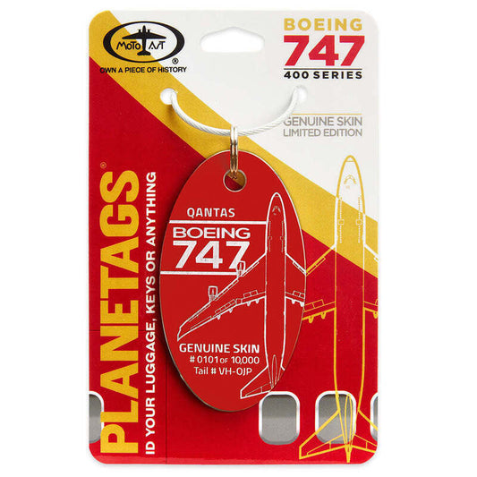 Planetags Qantas Boeing 747-400 - Red